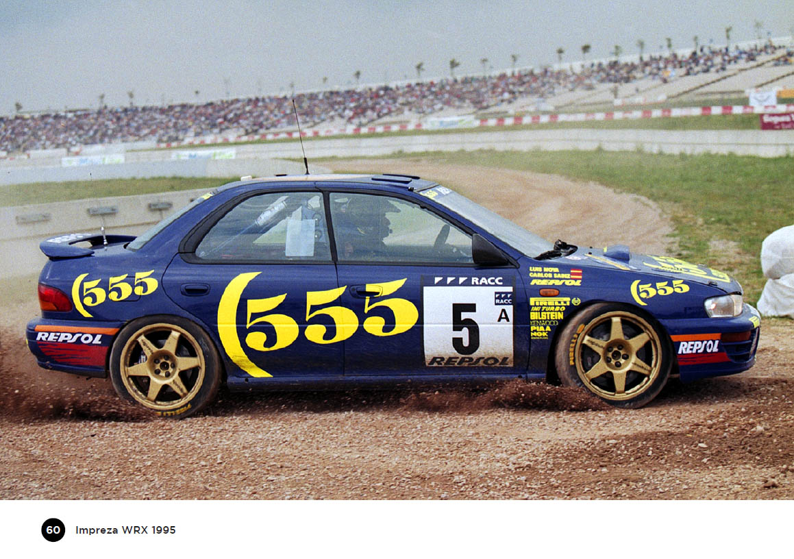 Subaru Impreza WRX Group A 555 Subaru World Rally Team - Catalunya Costa Dorada RACC Rally, Test Session 1995 - Book