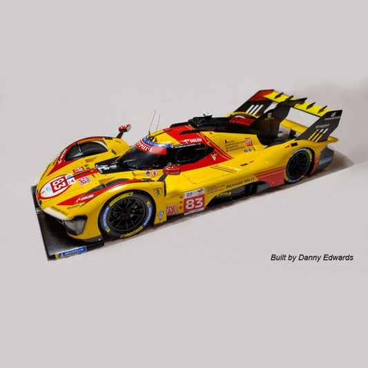 FERRARI 499P - AF CORSE TEAM - 24 HOURS LE MANS 2024 - YELLOW LIVERY