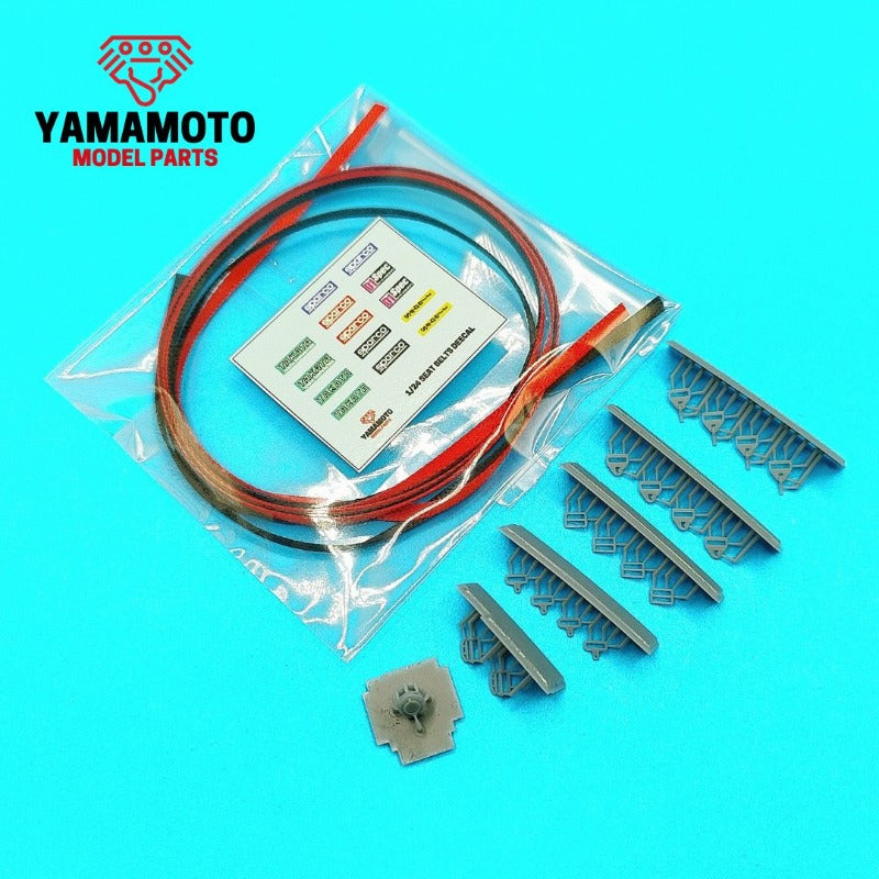 Racing seatbelts 4-points Set1 Black & Red