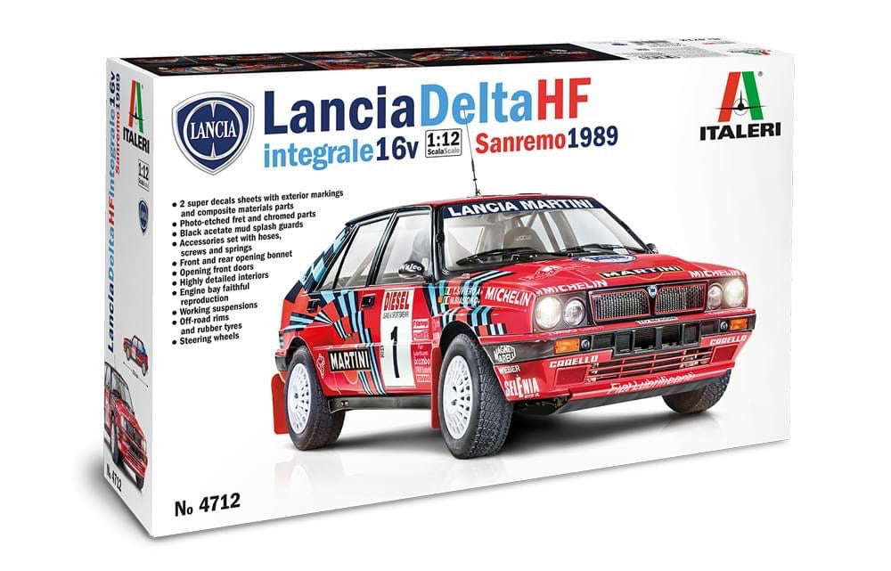 LANCIA DELTA HF INTEGRALE 16V RED MARTINI - 1989 RALLY SANREMO