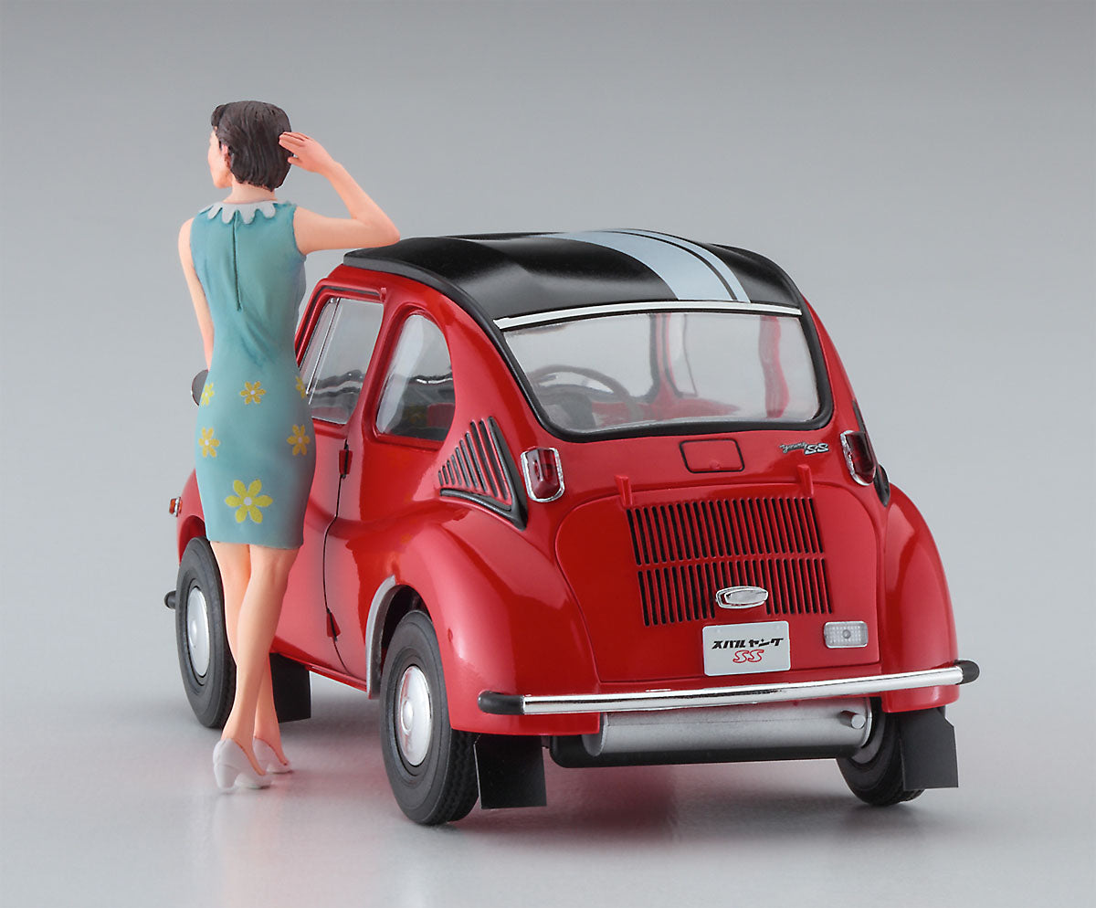 Subaru 360 Young-SS with 1960s Girl Figure