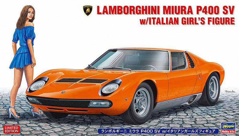 Lamborghini Miura P400 SV With Italian Girls Figure