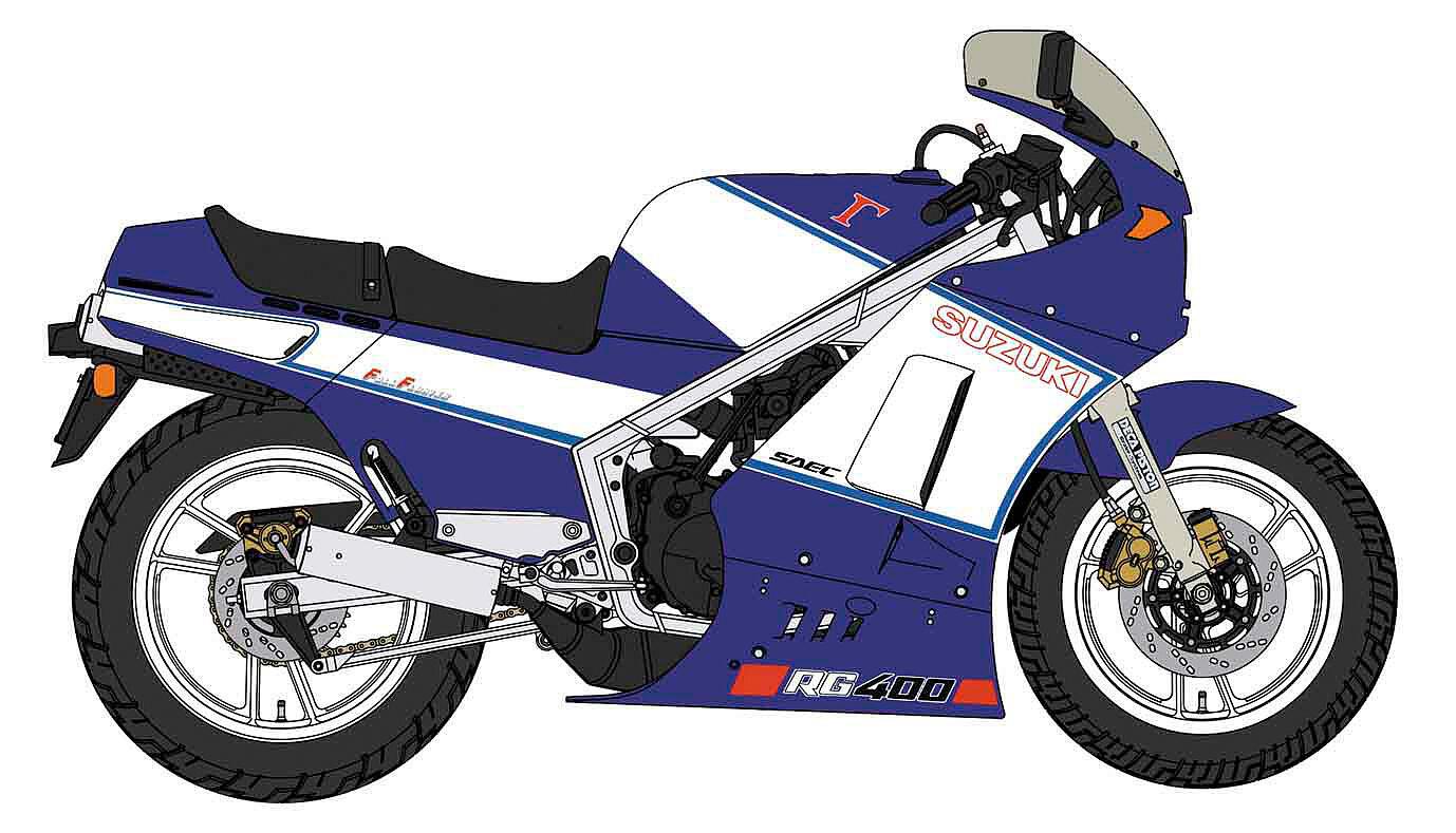 Suzuki RG400 Gamma late version - 1986