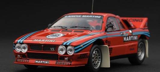 LANCIA 037 RALLYE - VOITURE D'ESSAI DU RALLYE DU PORTUGAL 1985 - LIVRAISON ROUGE MARTINI