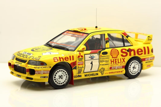 MITSUBISHI LANCER GSR EVOLUTION III - COQUILLE - RALLYE DES 1000 LACS 1995