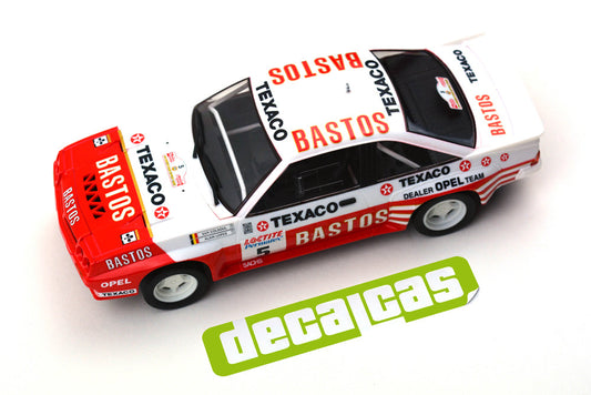 DECALS OPEL 400 BASTOS TEXACO RALLY TEAM 1985