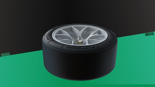 PORSCHE 911 GT3 LM WHEELS SET 1:24