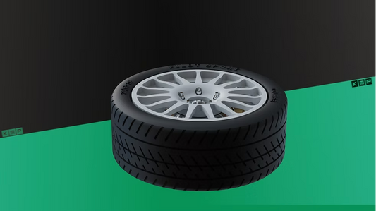 Skoda Fabia S2000 OZ tarmac rims 1/24