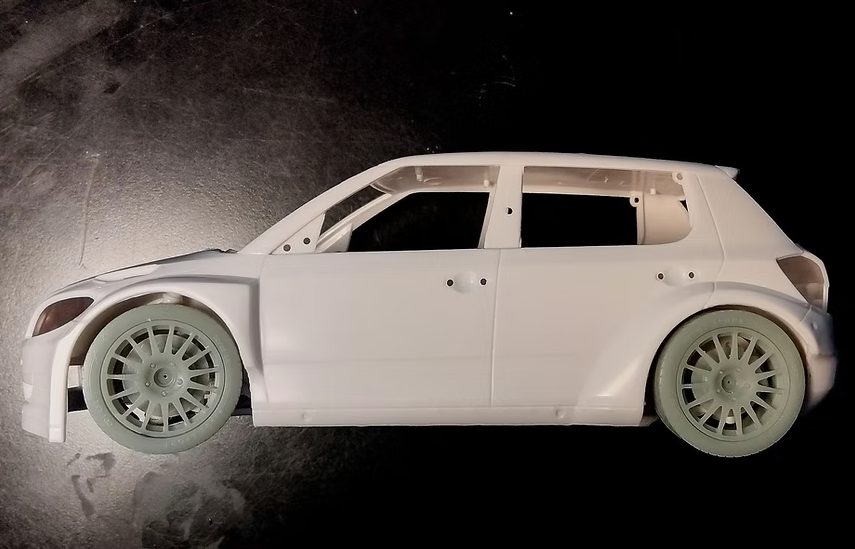 Skoda Fabia S2000 OZ tarmac rims 1/24