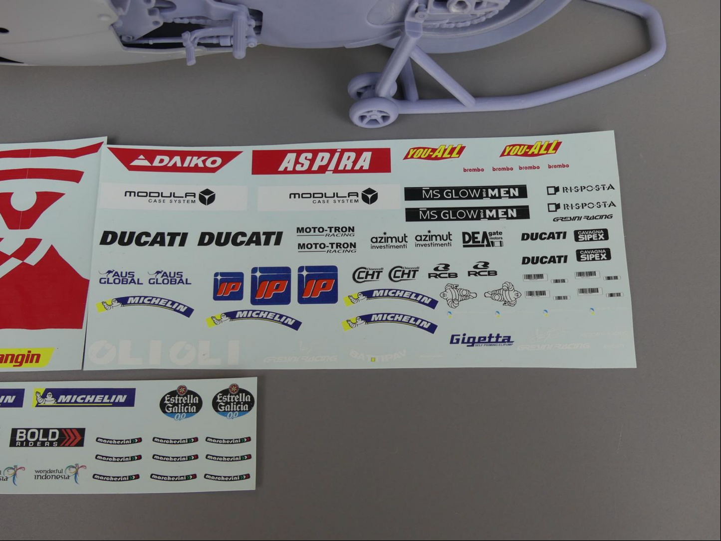 Ducati GP23 model kit 3D Printed in 1/6 scale