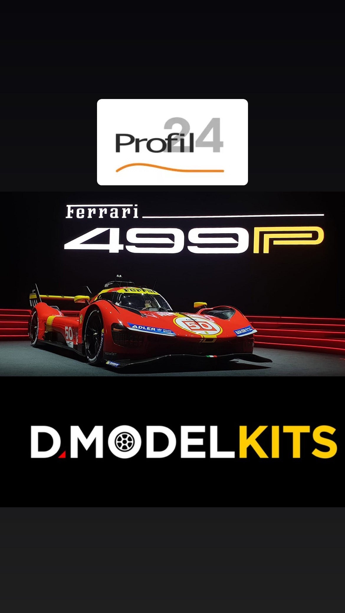 Le Mans 2025 Model Car - Ferrari 499P showcase 51 Bburago BU36319 1/43 Le Mans 2025 Model Car - Ferrari 499P showcase 51 Bburago BU36319 1/43