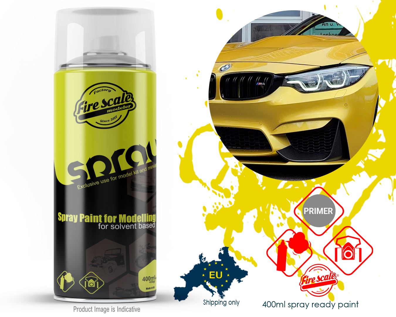 Austin Yellow Metallic Bmw 400ml