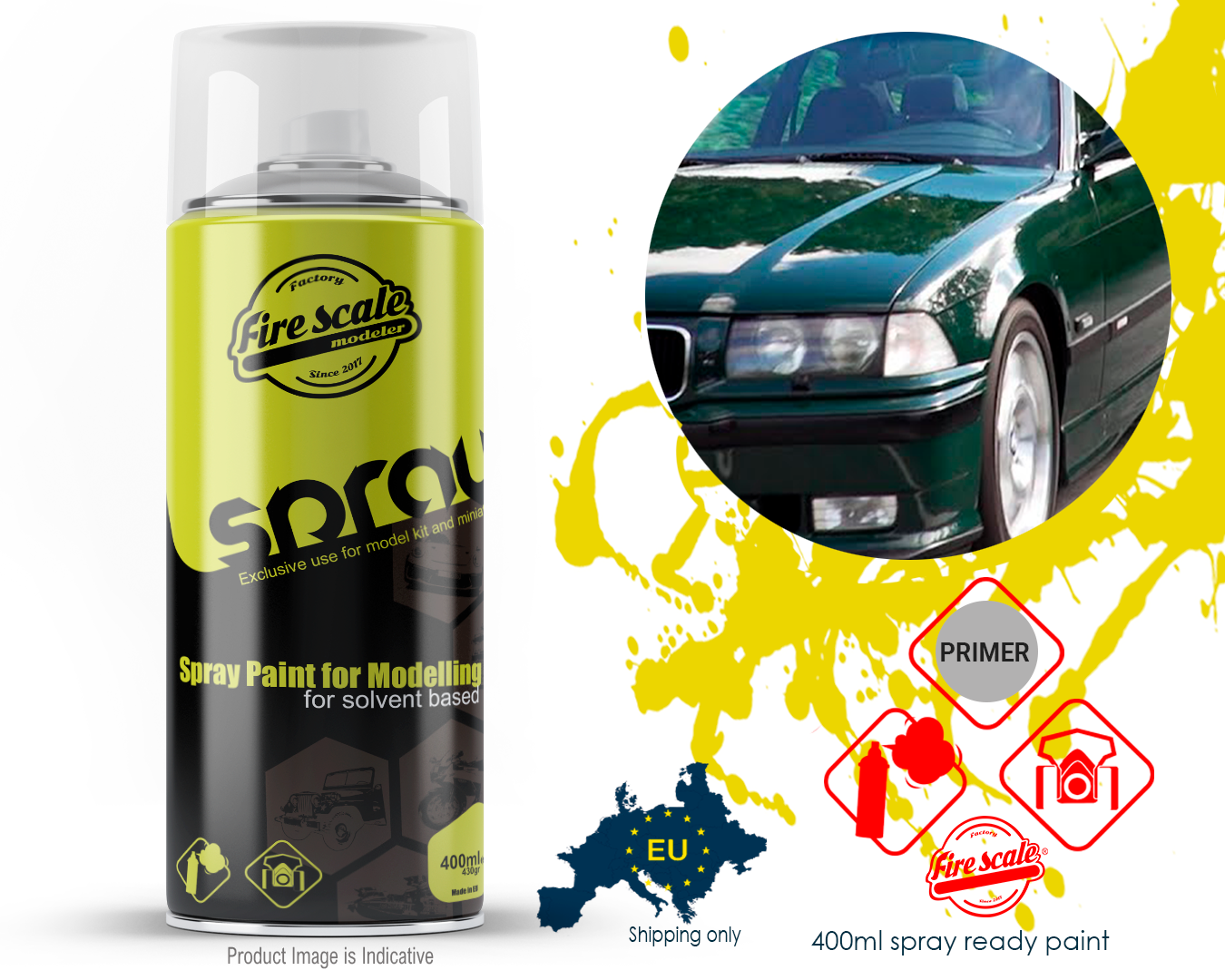 BMW E36 British Racing Green 400ml