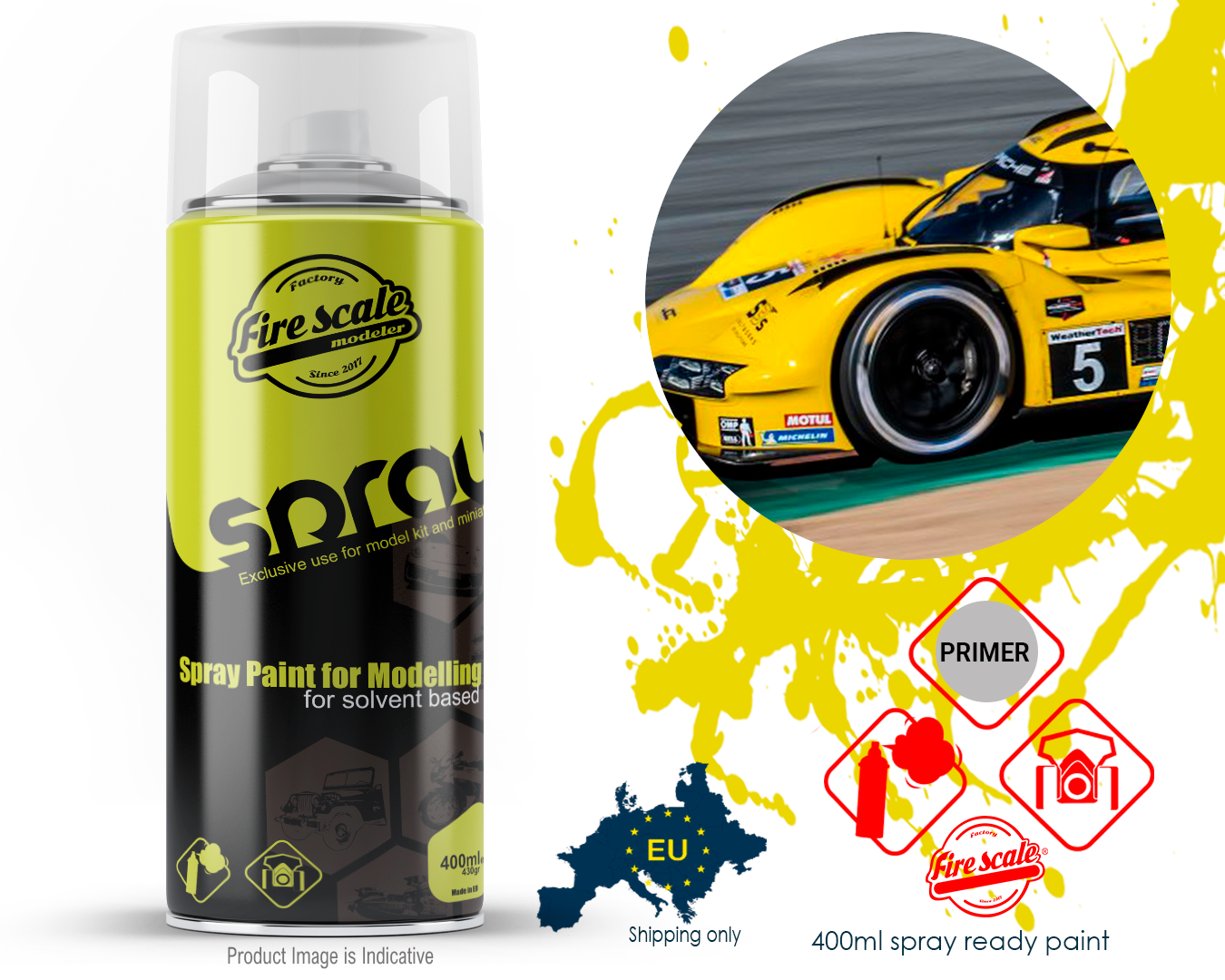 JDC MILLER PORSCHE 963 YELLOW 400ml