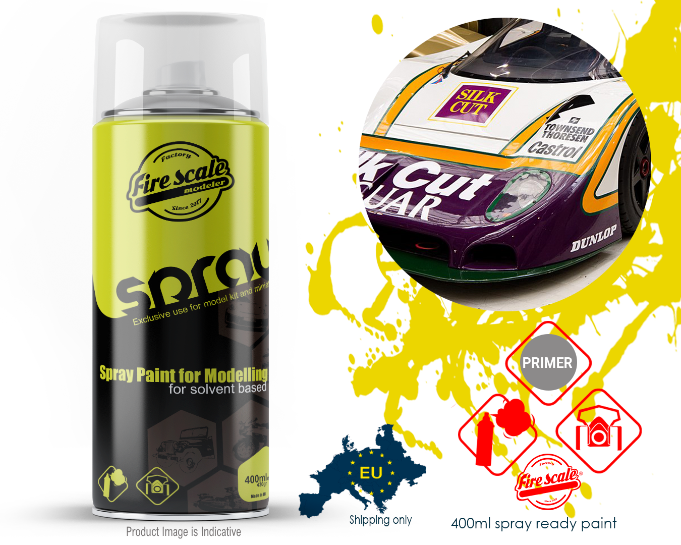 Lemans 1987 XJR-8 Silk Cut Jaguar 400ml