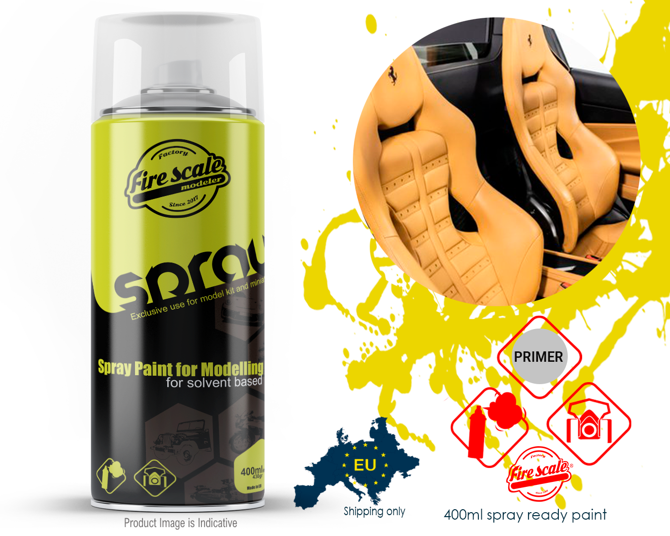 Tan Leather Design 400ml