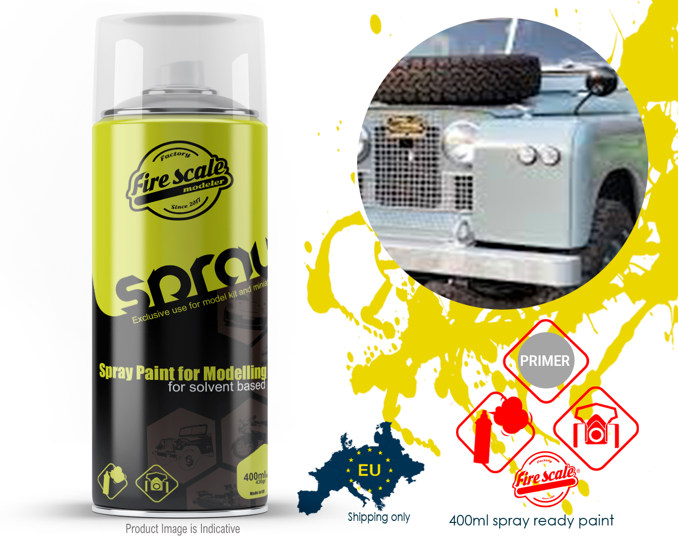 Mid Gray Land Rover 400ml