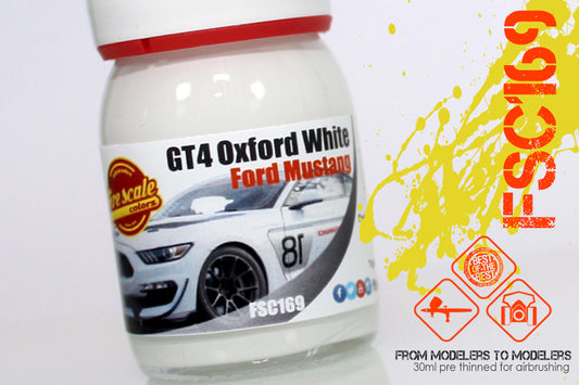 GT4 Oxford White Ford Mustang