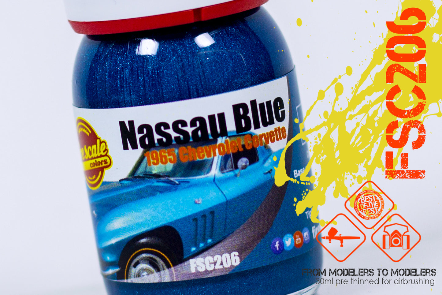 Nassau Blue Chervolet Corvette