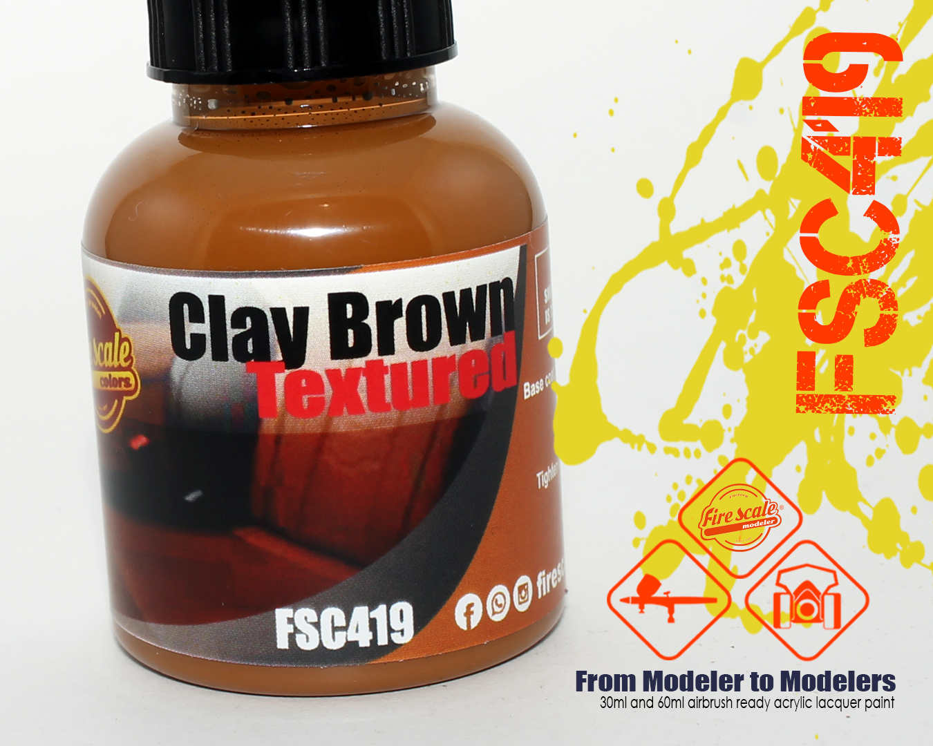 Clay Brown Textured Design
