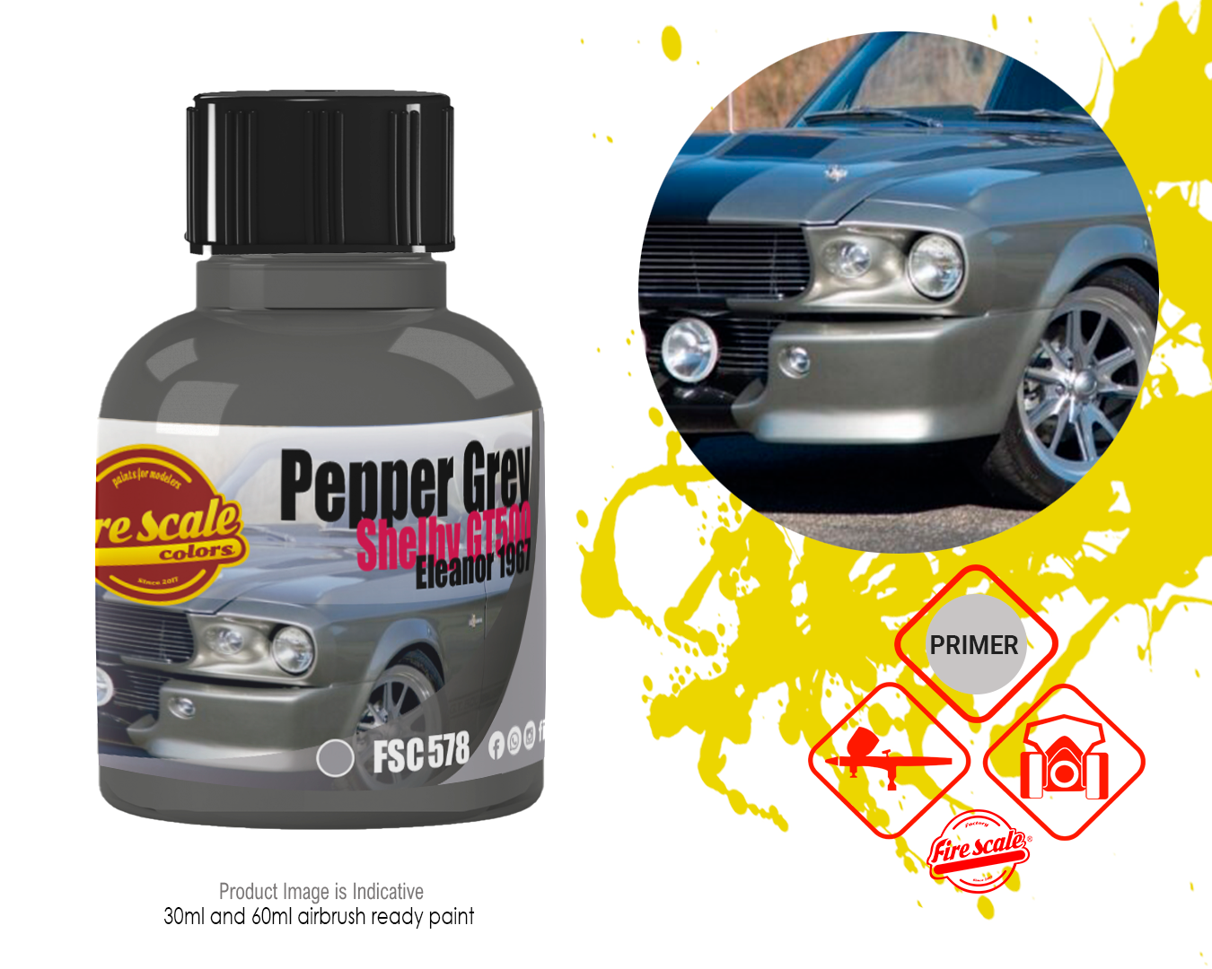 Eleanor 1967 Shelby GT500 Pepper Grey