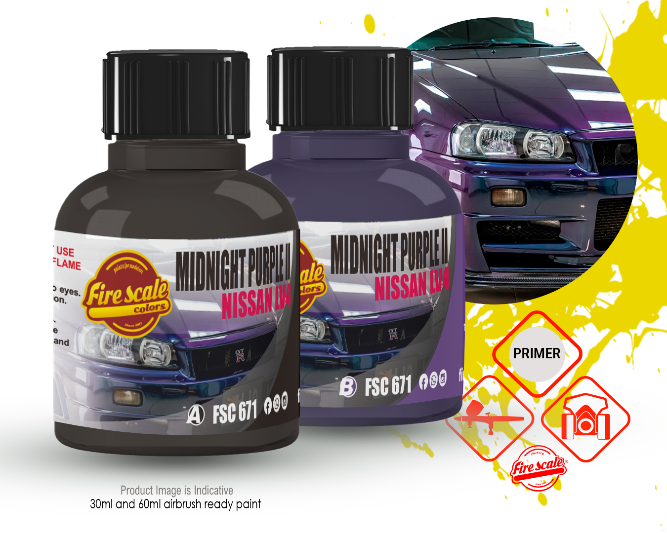 Midnight Purple II Nissan LV4 + Base color