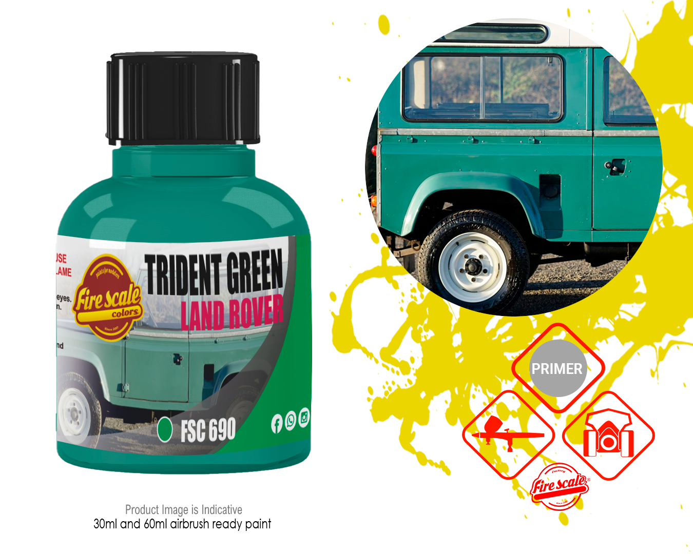 Trident Green Land Rover