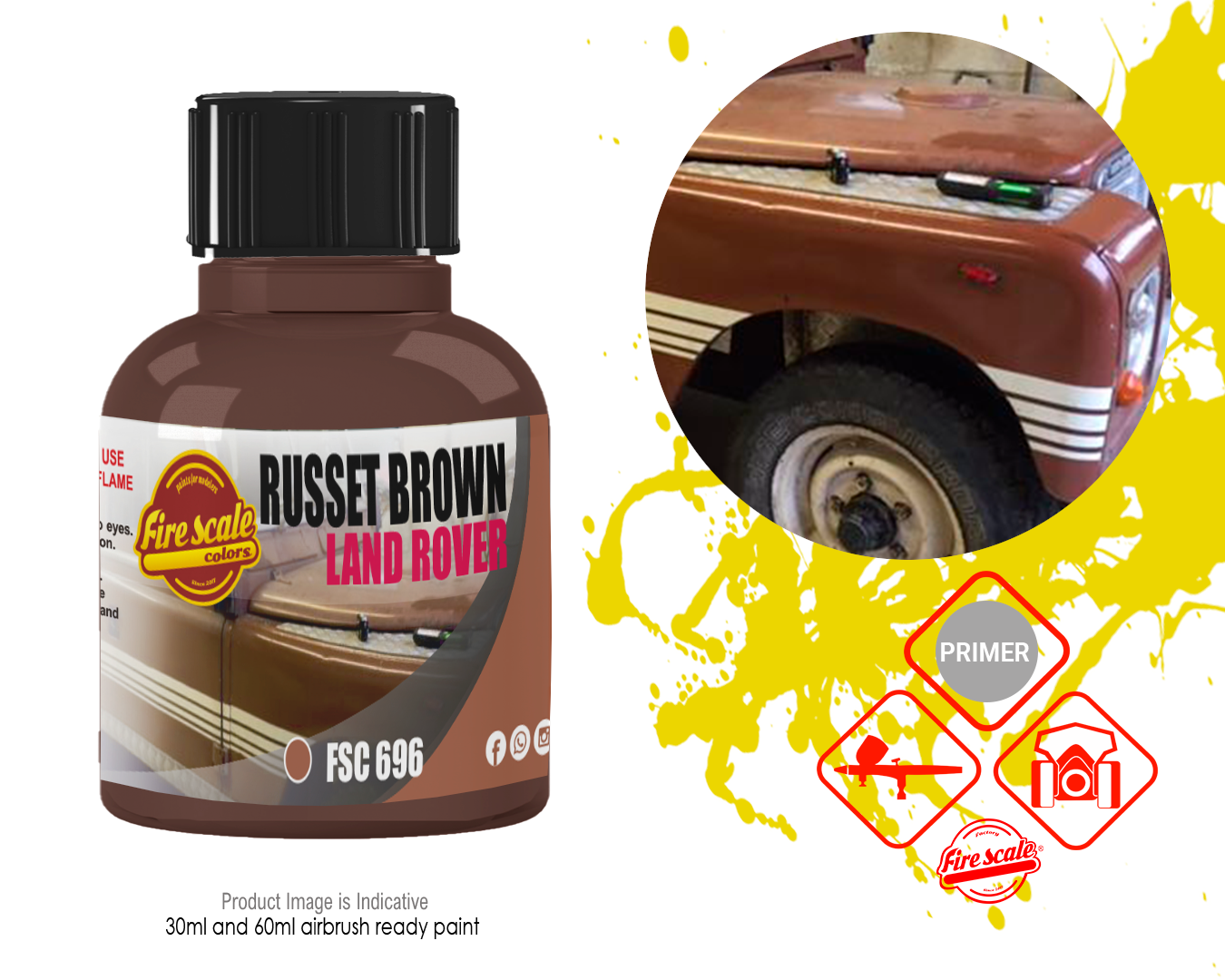 Russet Brown Land Rover