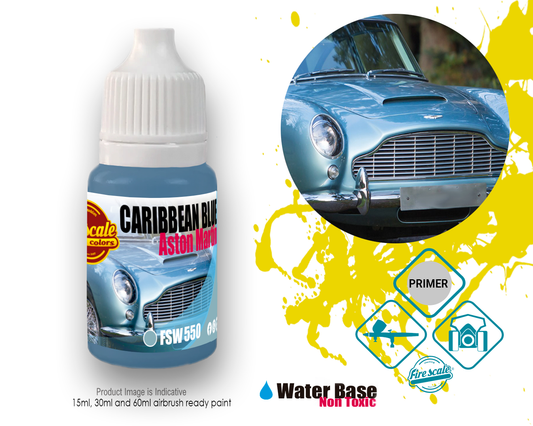 Caribbean Blue Aston Martin