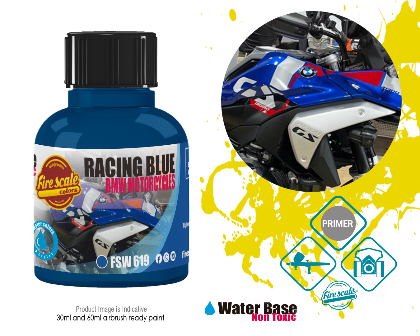 Racing Blue BMW Motorcycles