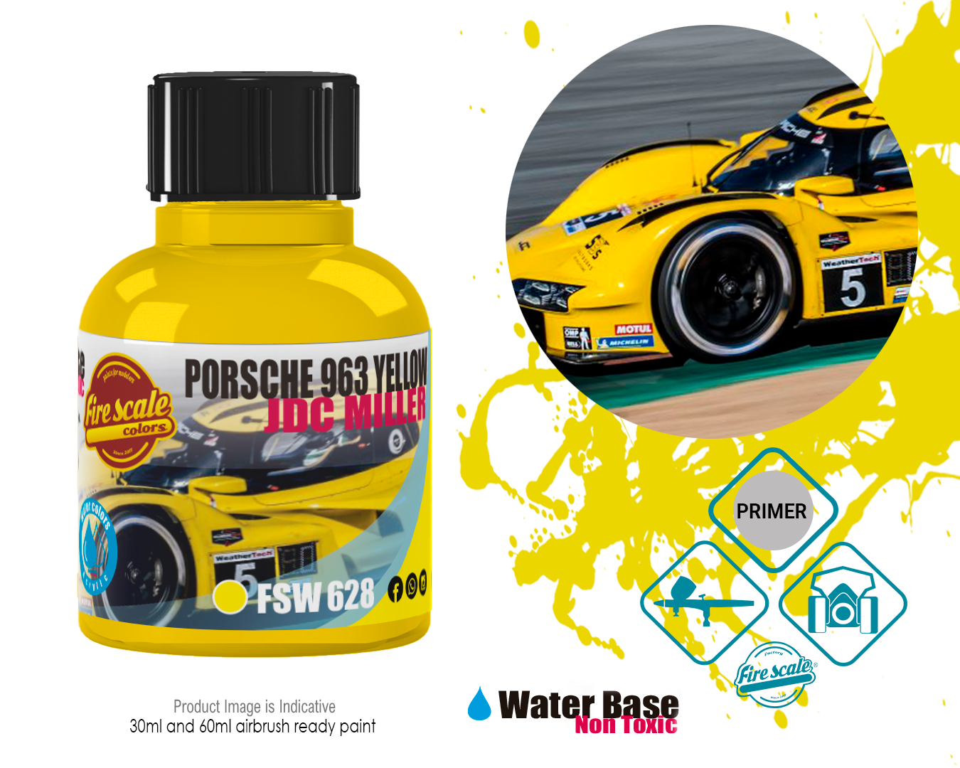 JDC MILLER PORSCHE 963 YELLOW