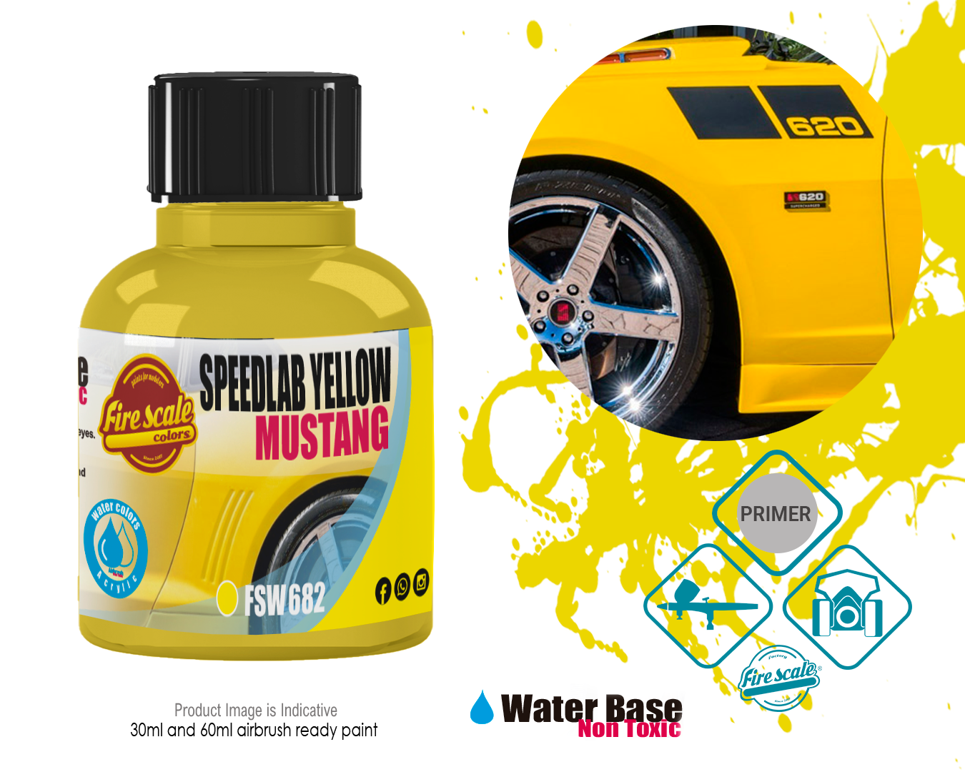 Speedlab Yellow Mustang