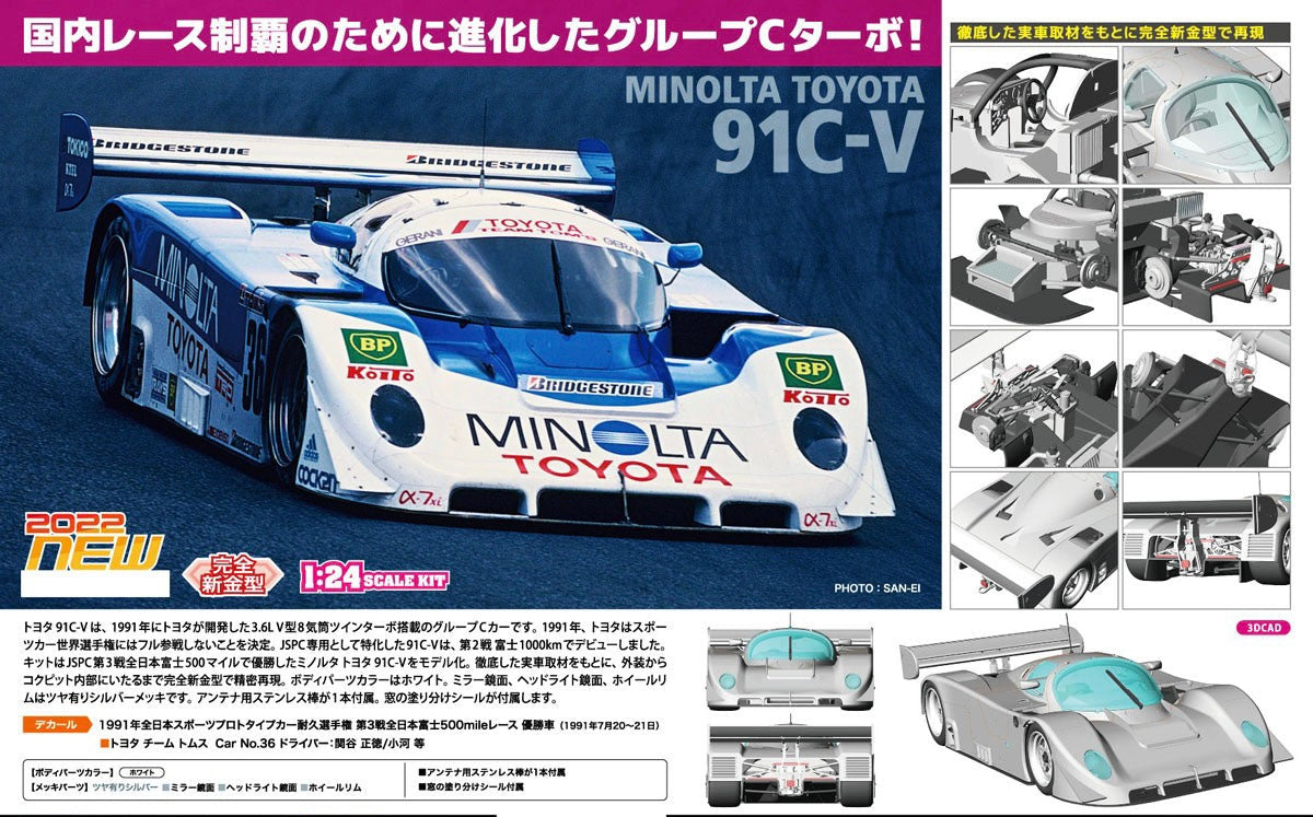 TOYOTA 91C-V MINOLTA - JSPC 1991