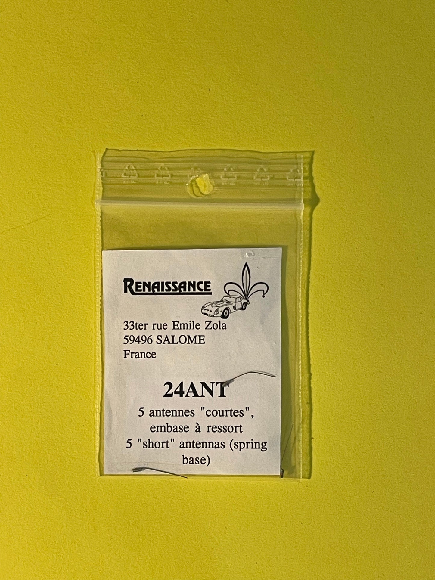 ANTENNA W/ SPRING BASE