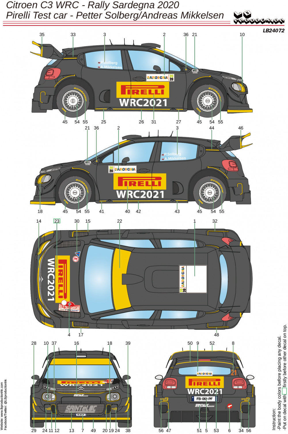 DECALS 1/18 CITROËN DS3 WRC #67 ou #50 - FERAUD - RALLYE PORTUGAL/SARDAIGNE 2021 - VV18086 DECALS 1/18 CITROËN DS3 WRC #67 ou #50 - FERAUD - RALLYE PORTUGAL/SARDAIGNE 2021 - VV18086