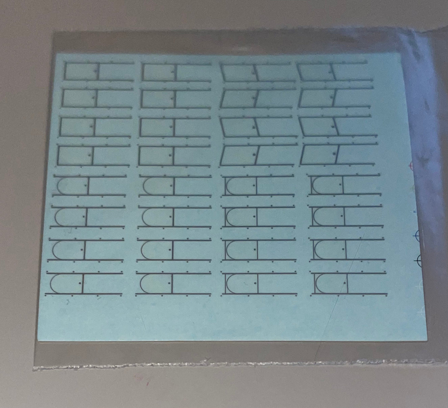 DECALS GUILLOTINES FOR PLEXIGLASS WINDOWS