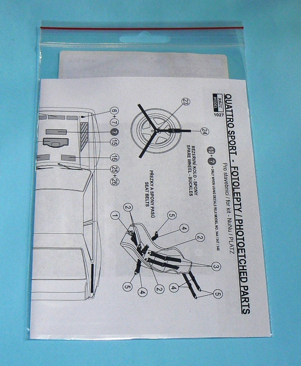 CONFIGURATION DÉTAILLÉE AUDI QUATTRO S1