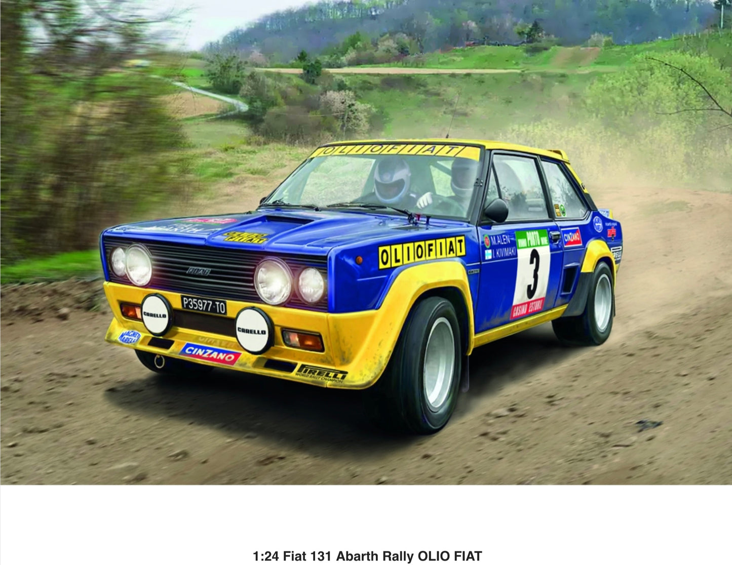 FIAT 131 ABARTH RALLY - OLIO FIAT - RALLY PORTUGAL VINHO DO PORTO 1977