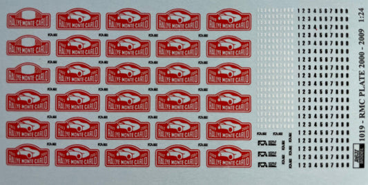 PHOTOETCHED SET UP-GRADE RALLY MONTE CARLO 2000-2009 PLATE