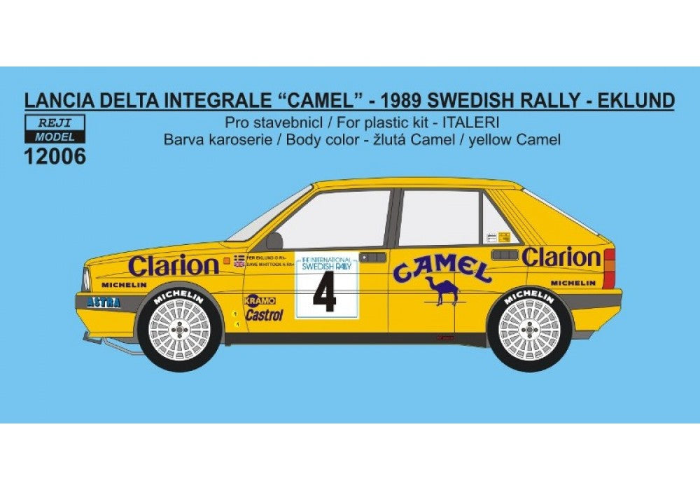 Lancia Delta Integral Camel 16V #2 A.Ferjancz - J.Tandari Winner Rally Lancia Delta Integral Camel 16V #2 A.Ferjancz - J.Tandari Winner Rally