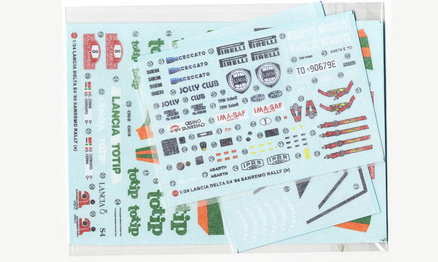 LANCIA DELTA S4 TOTIP - RALLY SANREMO 1986