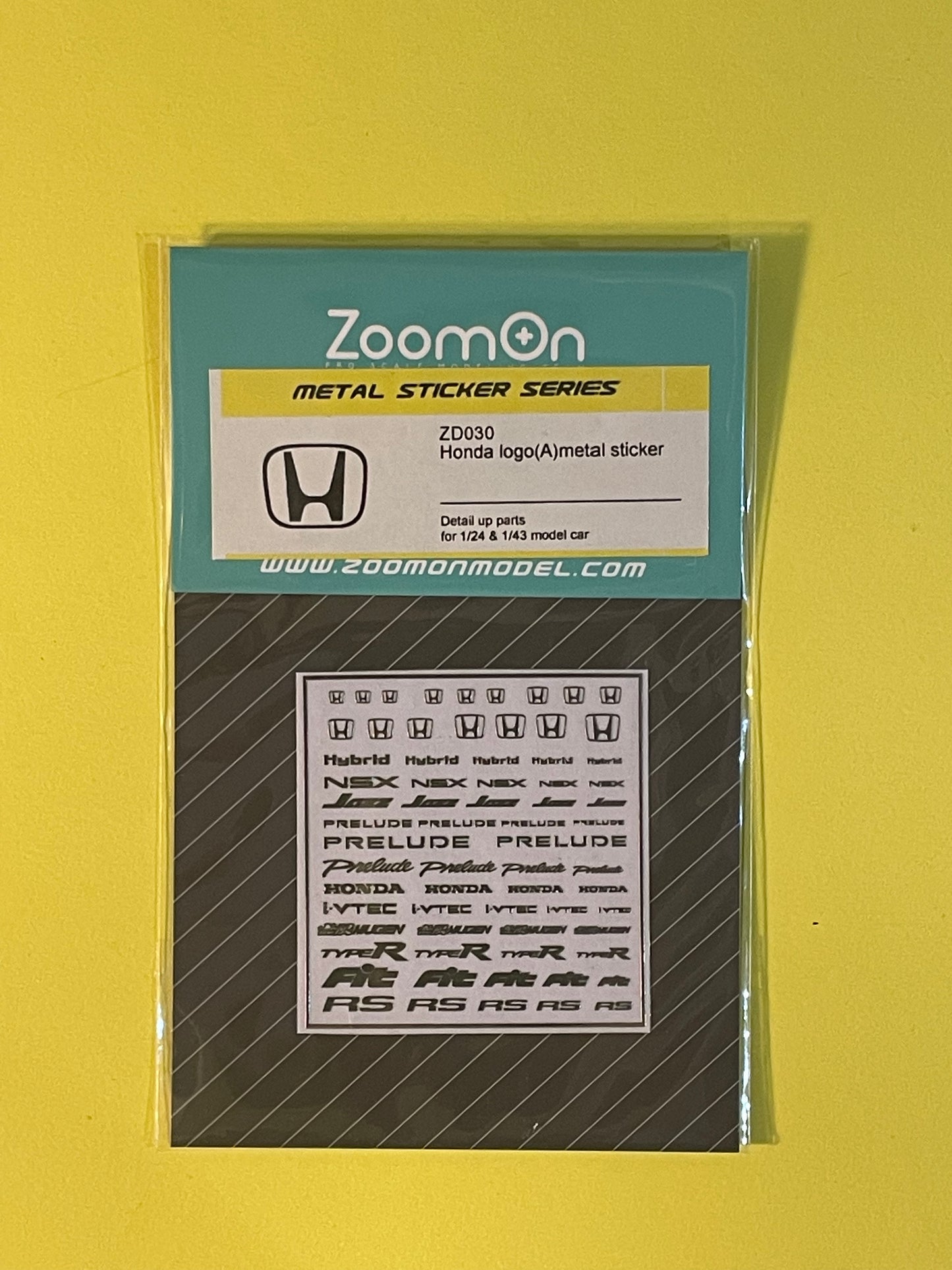 HONDA LOGO METAL STICKER