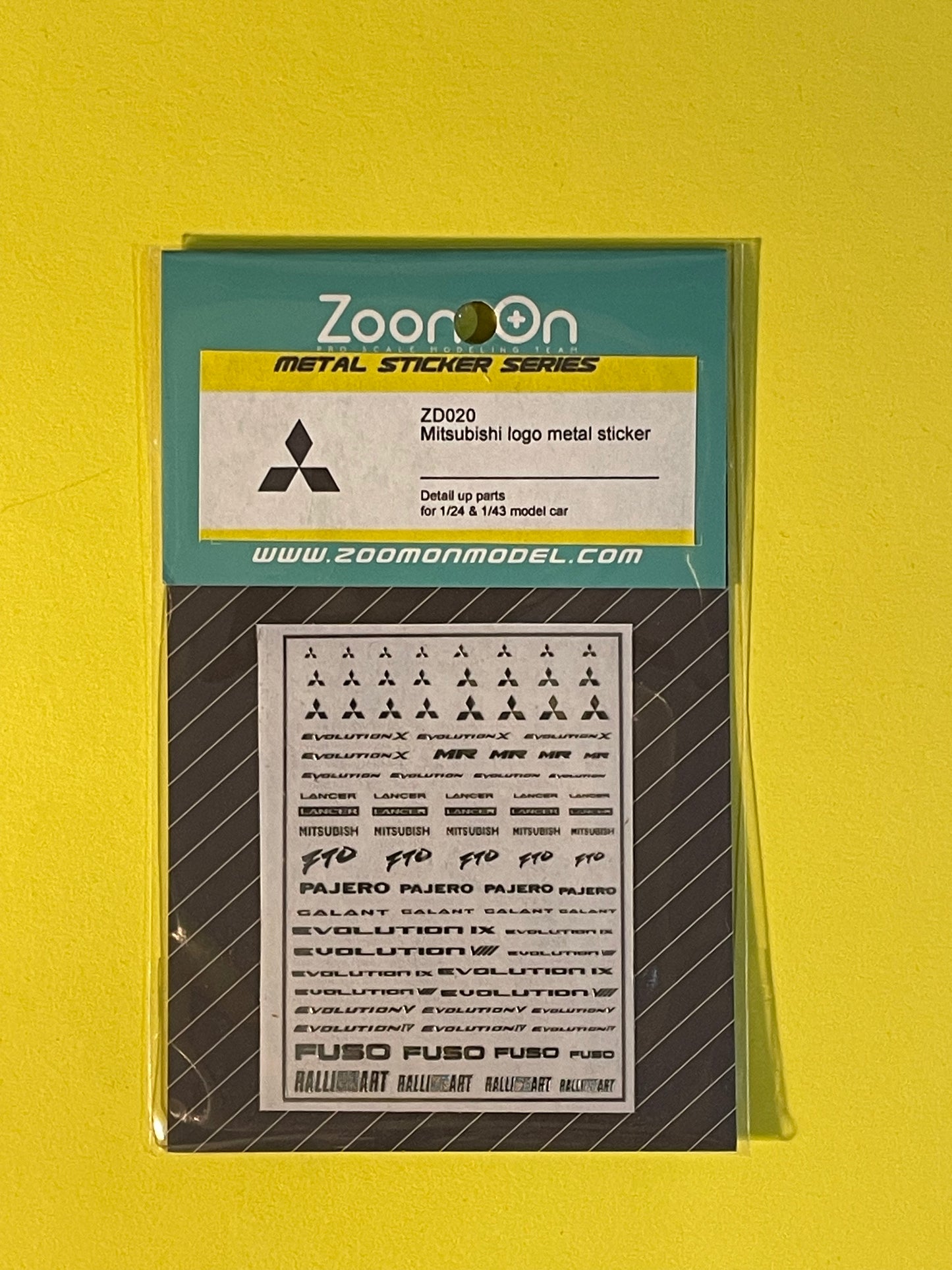 MITSUBISHI LOGOS METAL STICKERS