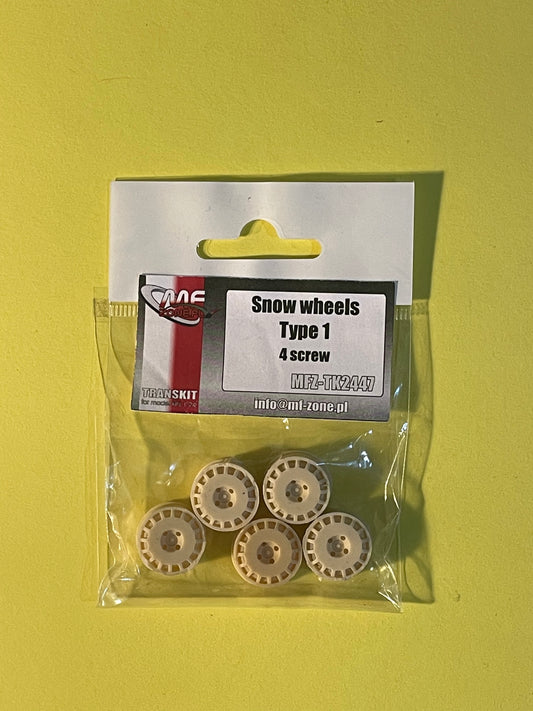SET OF SNOW WHEELS TYPE 1 - 4 SCREW