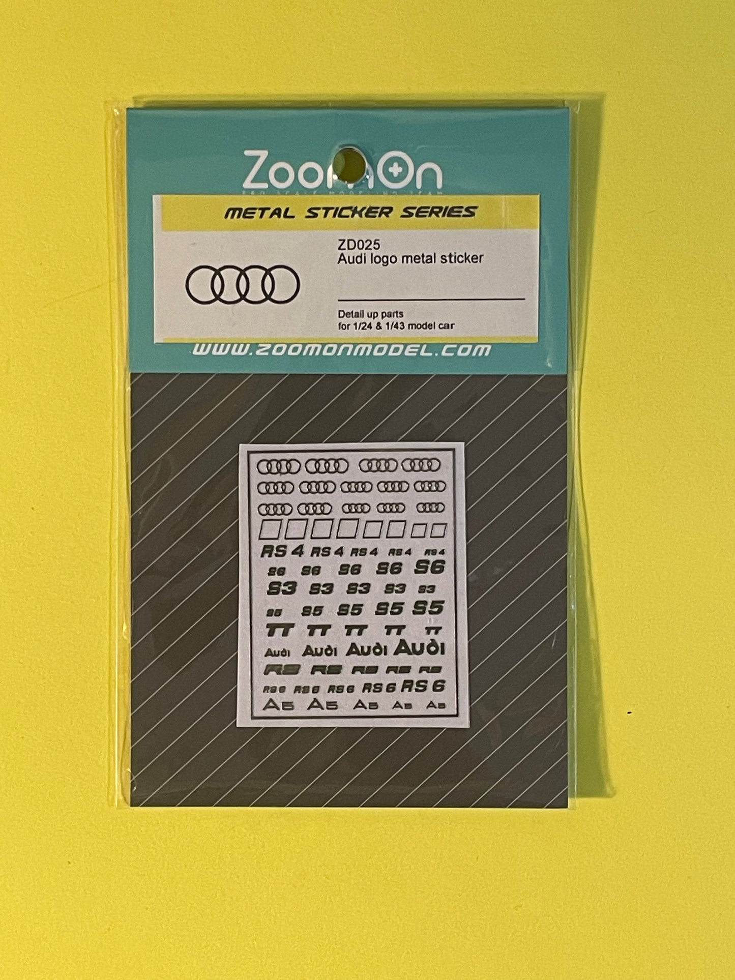 AUDI LOGOS METAL STICKERS