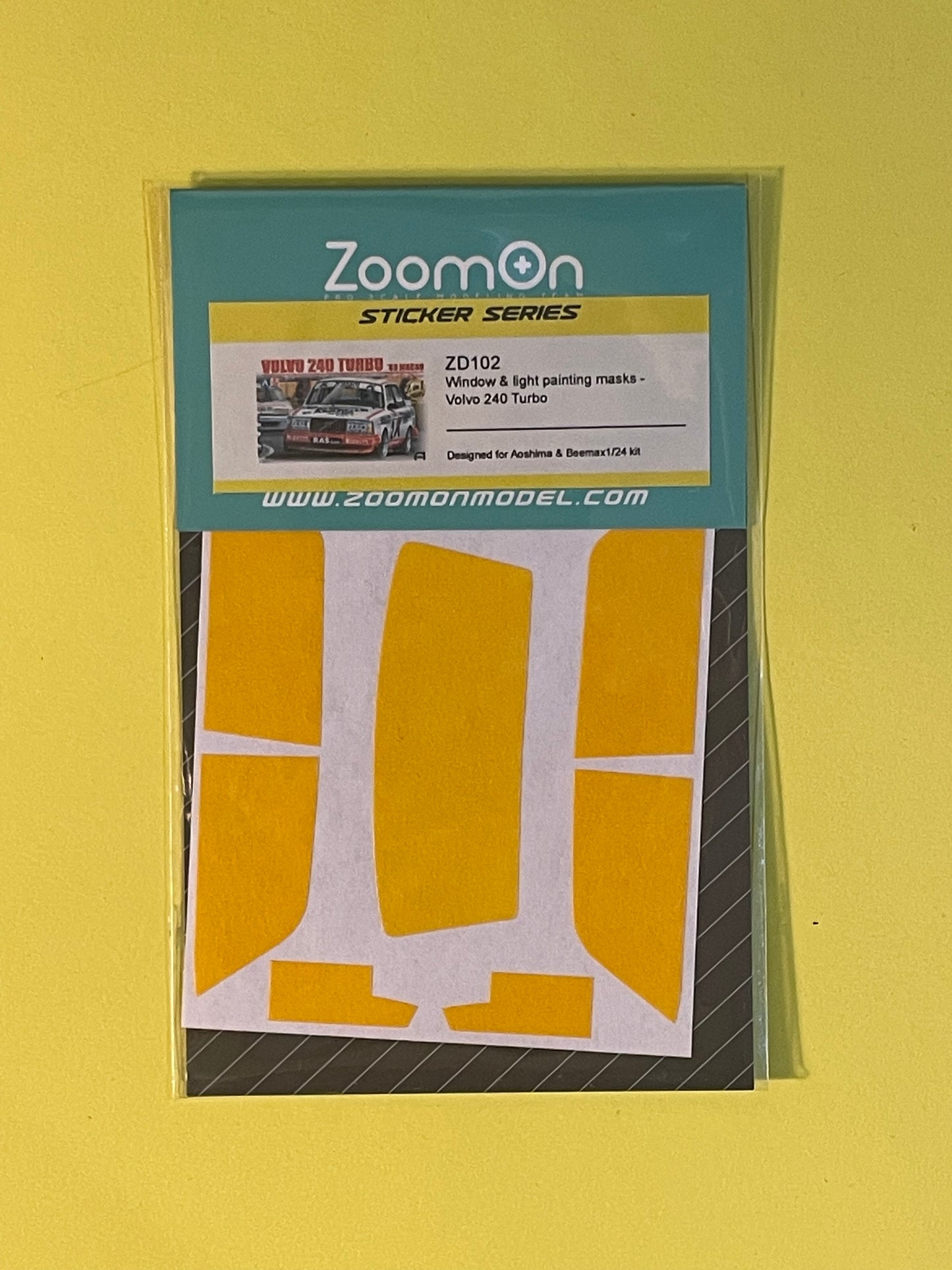 MASQUES DE PEINTURE DE FENÊTRES ET DE LUMIÈRE - VOLVO 240 TURBO