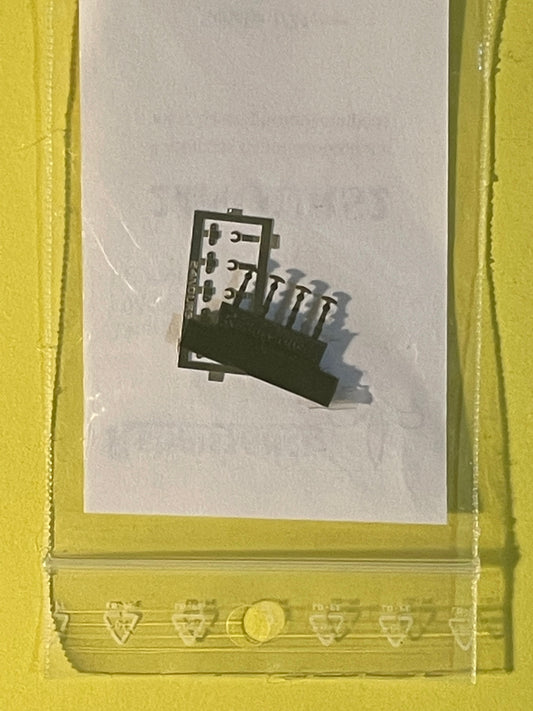 REAL RUBBER BONNET PINS W/ PHOTOETCHED PARTS