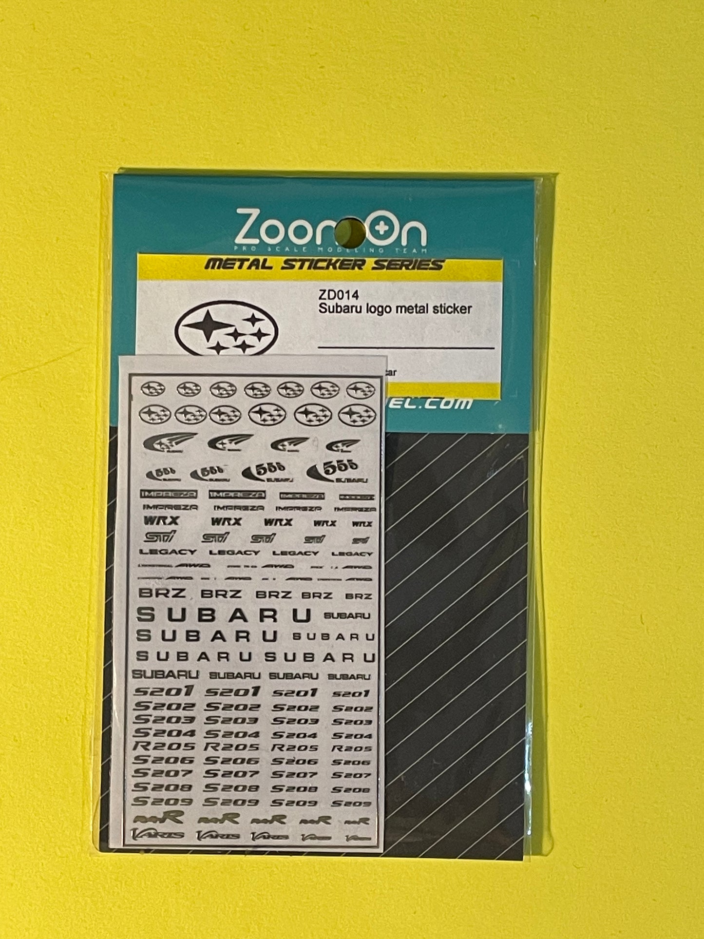 SUBARU LOGOS METAL STICKERS