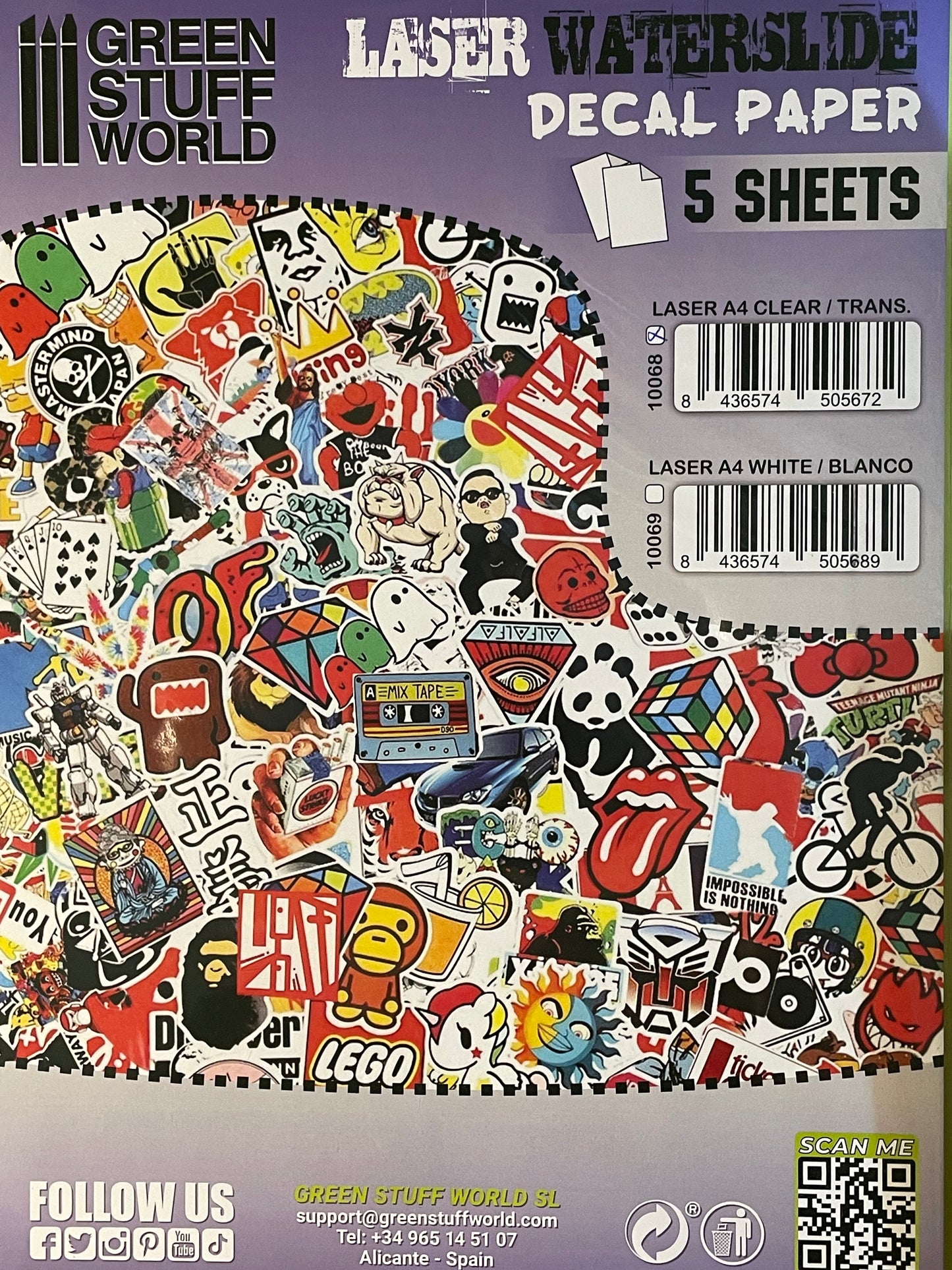 LASER WATERSLIDE DECAL PAPER