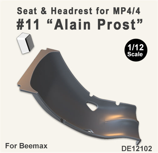 1/12 Seat & Headrest for MP4/4 #11 "Alain Prost" (Beemax)
